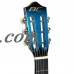 Best Choice Products Electric Acoustic Guitar Cutaway Design With Guitar Case, Strap, Tuner New - Blue   